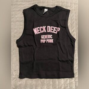 Neck Deep Black Vest Tank